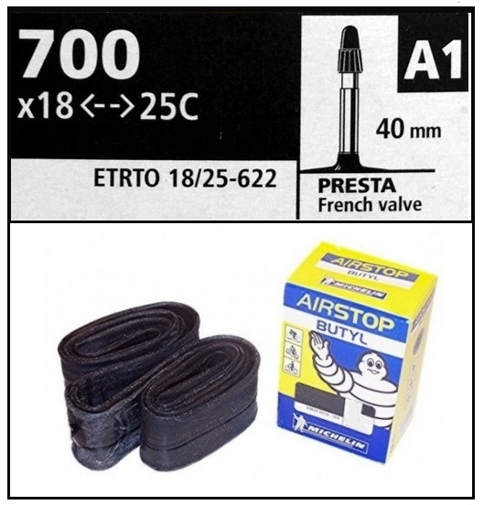 CAMARA BICICLETA MICHELIN 700-18-25 PRESTA A1 40mm